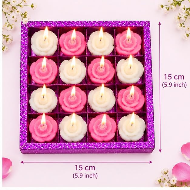 Small Flower Shaped Tealight Candles