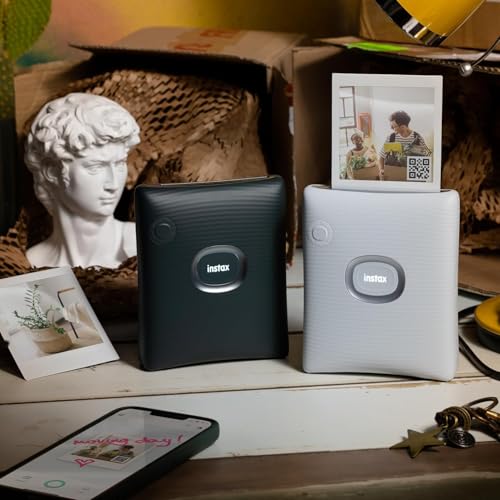 instax Fujifilm Square Link Smartphone Instant Photo Printer - White - Image 5