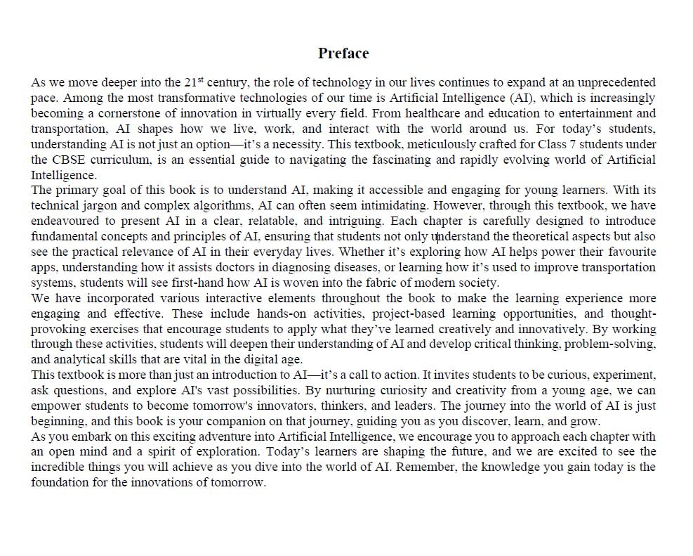 Class 7 Artificial Intelligence Book