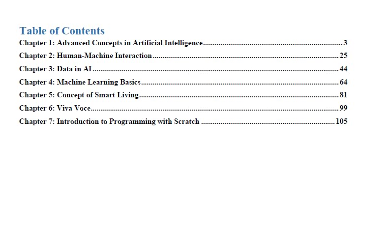 Class 7 Artificial Intelligence Book