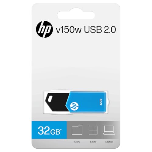 HP v150w 32GB USB 2.0 flash Drive (Blue) - Image 6