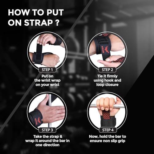 XTRIM Silicon Coated Weightlifting Strap