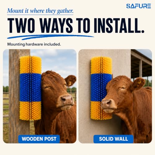 Cow Brush for Farm, Animal Grooming Scratch Brush for Cow and Buffalo - Image 7