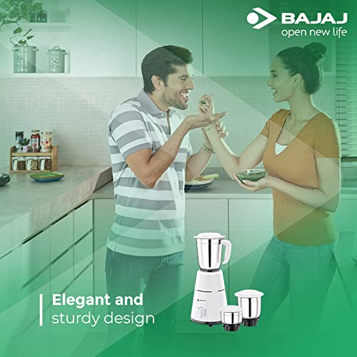 Bajaj 500 Watt GX-1 Mixer Grinder with 3 Jars- white - Image 3