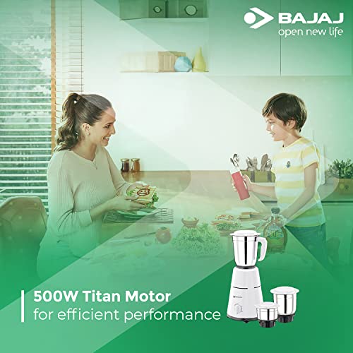 Bajaj 500 Watt GX-1 Mixer Grinder with 3 Jars- white - Image 4