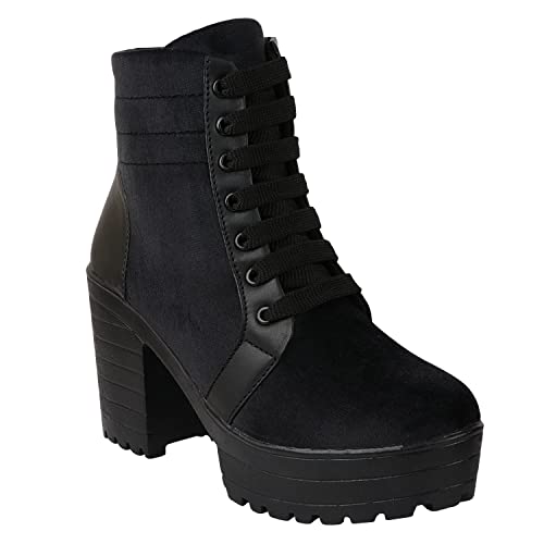 Shoetopia Women's Block Heel Boots