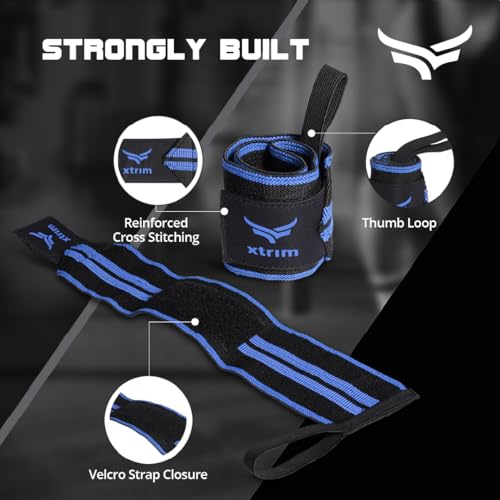 XTRIM Wrist Support for Men & Women, Gym Fitness Band for Home - Image 3