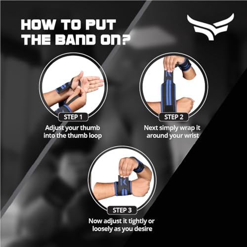 XTRIM Wrist Support for Men & Women, Gym Fitness Band for Home - Image 4