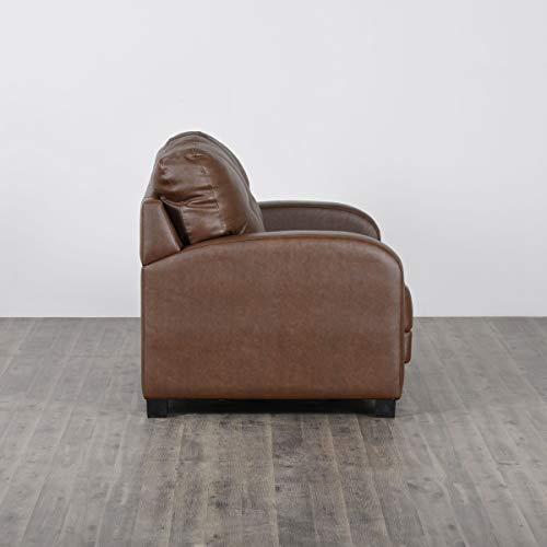 Home Centre Vista Two Seater Leather Sofa, Brown - Image 7