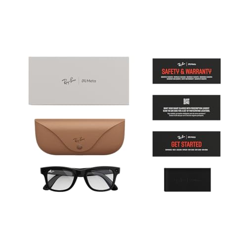 Ray-Ban Meta, Wayfarer, Large Shiny