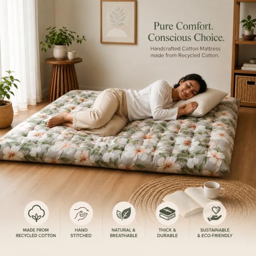 Rhythm Cotton Foldable Mattress