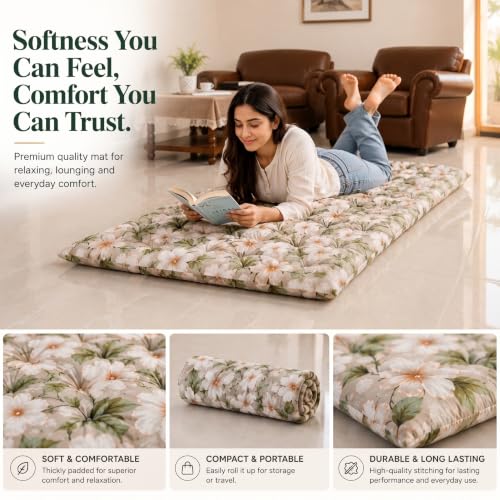 Rhythm Cotton Foldable Mattress