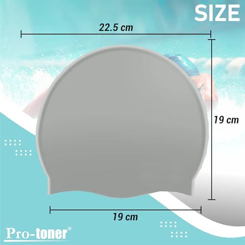 Swimming Set Combo with Goggles, Cap, Nose & Ear Plugs (Blue Grey) - Image 3