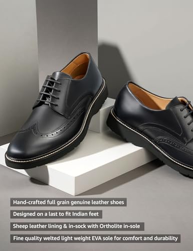Symbol Premium Mens Smart Casual Derby Leather Shoes - Image 3