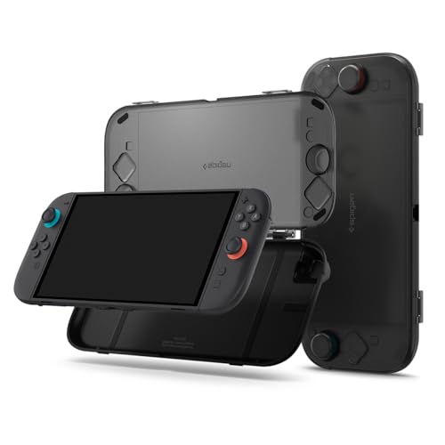 Spigen Thin Fit 360 for Switch 2 Dock Compatible Transparent Case - Black