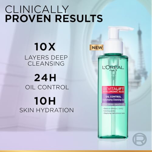 L'Oréal Paris Revitalift HA Oil Control Cleansing Gel, 120ml - Image 5