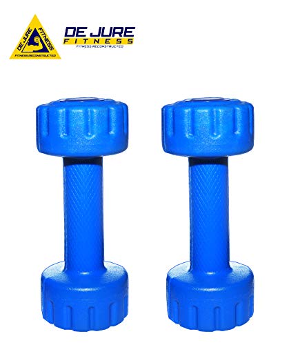 De jure Fitness PVC Dumbbell 1KG Blue - Image 4