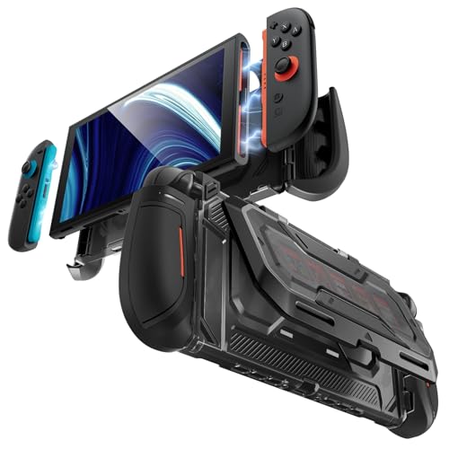 Mumba Titan Case for Nintendo Switch 2 with Kickstand & 7 Card Slots, Black
