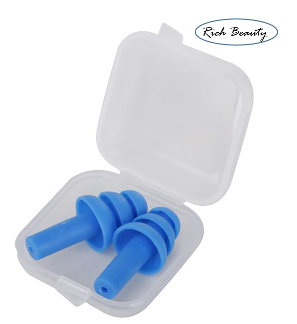 Reusable Silicone Earplugs, 5 Pairs