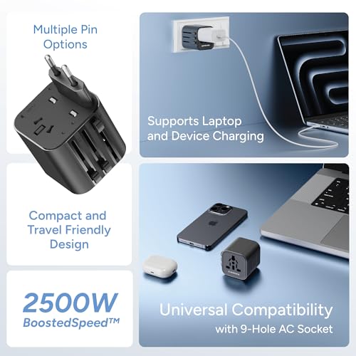 Ambrane Universal Travel Socket, International