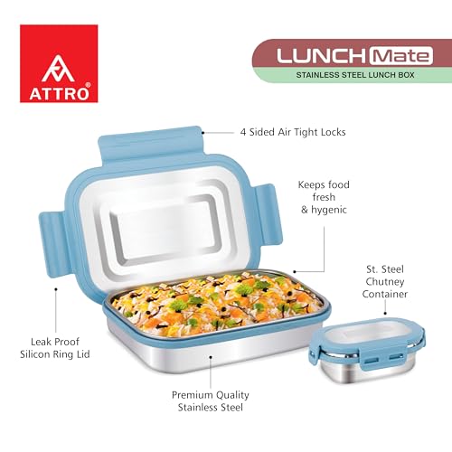 ATTRO Lunchmate Stainless Steel Lunch