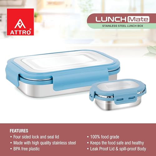 ATTRO Lunchmate Stainless Steel Lunch