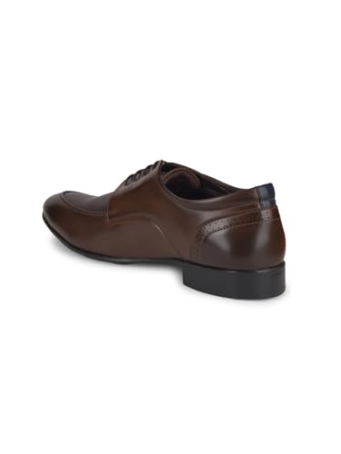Bata Men Formal Laceup Shoes - Brown - Image 3