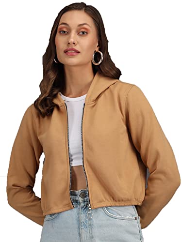KOTTY Women's Fleece Hooded Neck Sweatshirt
