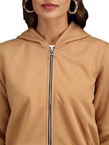 KOTTY Women's Fleece Hooded Neck Sweatshirt - Image 3
