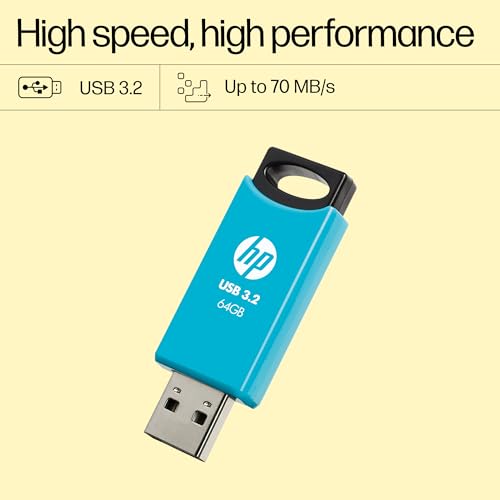 HP 712w 64GB USB 3.2 Flash Drive- Blue - Image 4