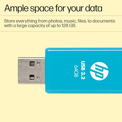 HP 712w 64GB USB 3.2 Flash Drive- Blue - Image 5