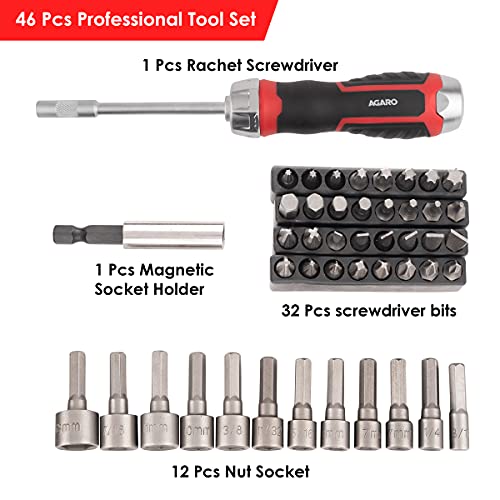 AGARO 46Pcs Screwdriver & Bit Set - Image 2