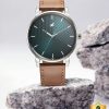 Fastrack Stunners Green Dial Brown Leather Strap Analog Watch - - Image 3