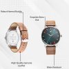 Fastrack Stunners Green Dial Brown Leather Strap Analog Watch - - Image 5