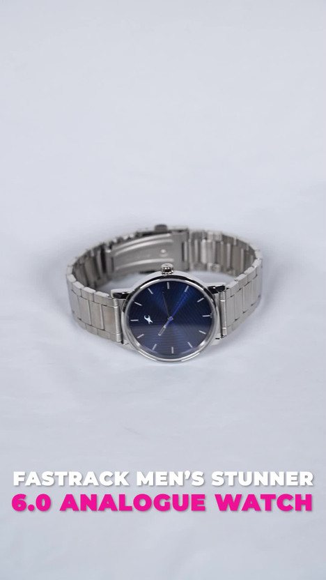 Fastrack Stunners Blue Dial Silver Metal Strap Analog Watch - Fo - Image 2