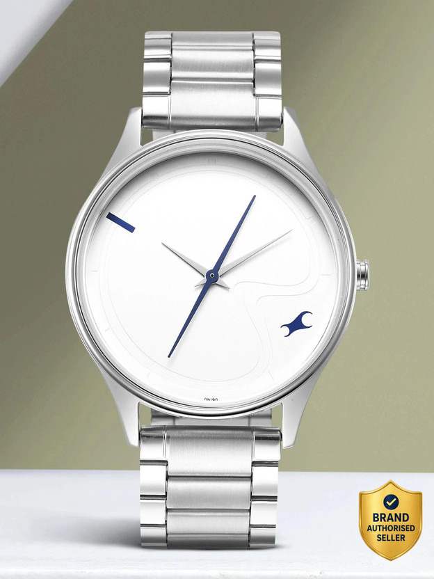Fastrack Stunners Blue Dial Silver Metal Strap Analog Watch - Fo - Image 6