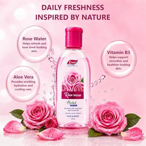 Evani Herbal Rose Water Enriched