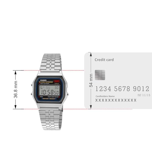 Casio Unisex Vintage A159W-N1DF Black
