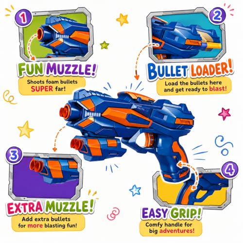 Magicwand® Plastic Foam Dart Guns