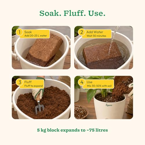Ugaoo Cocopeat Block 5 Kg