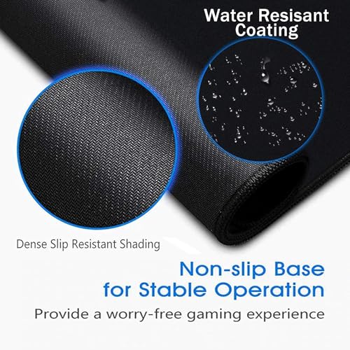 Storite 900x400x2mm Extended Gaming Mouse Pad, Desk Mat, Black - Image 5
