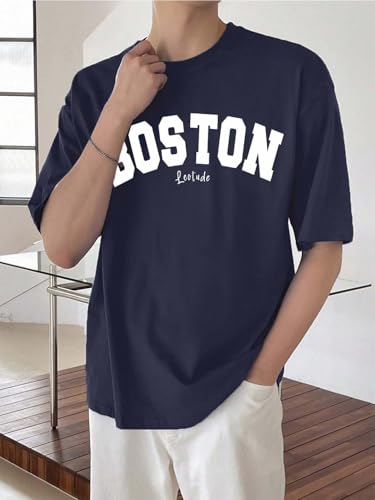 LEOTUDE Men's Half Sleeve Round