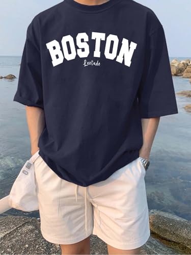 LEOTUDE Men's Half Sleeve Round