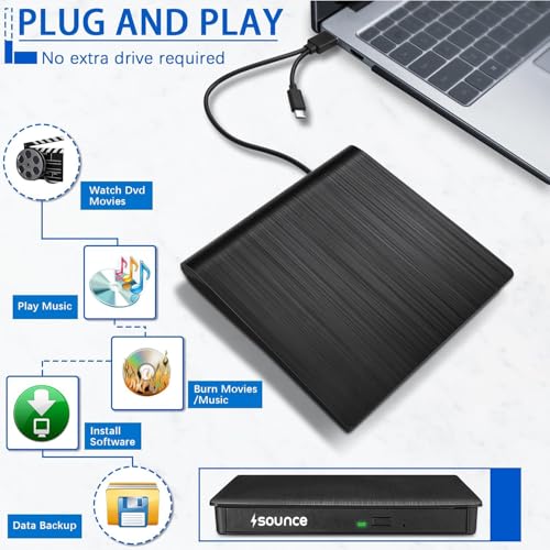 Sounce External DVD Drive USB