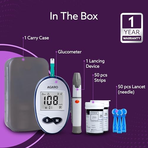 AGARO Glucometer, Blood Glucose Monitoring
