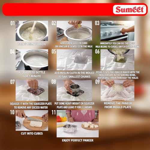 Sumeet Stainless Steel Square Shape