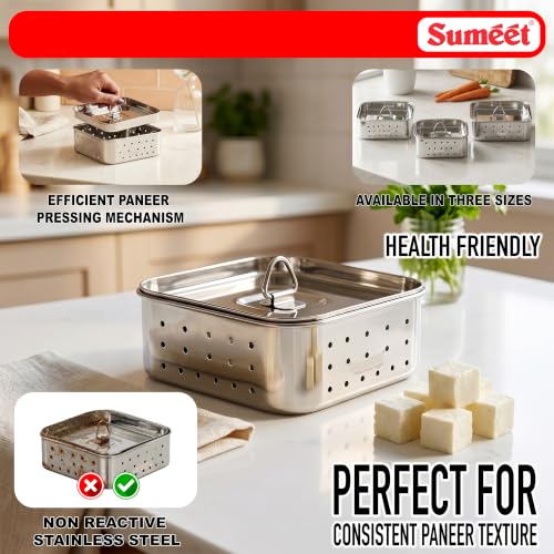 Sumeet Stainless Steel Square Shape