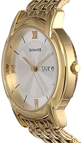 Sonata Analog White Dial Men's Watch NM7954YM01W/NN7954YM01W - Image 2