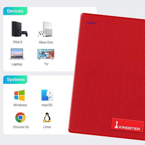 KINGSTER® 1TB Ultra Slim Portable