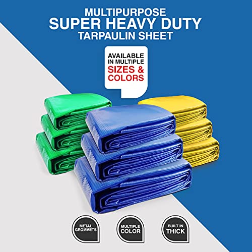 TUFFPAULIN 6 x 6 Ft 120 GSM Silver Waterproof Tirpal UV Resistant - Image 7